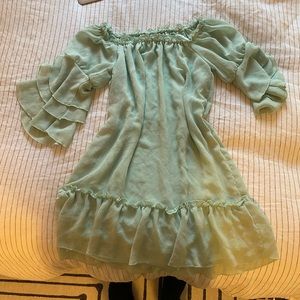 VINTAGE Pastel turquoise baby doll dress